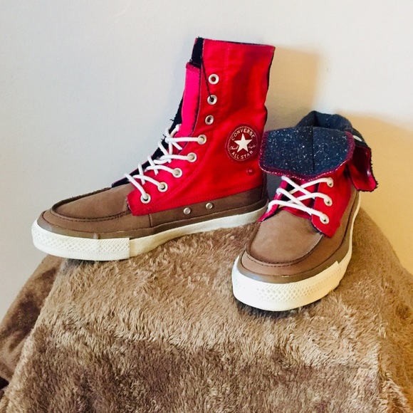 SOLD-CONVERSE ALL-STAR ROLL TOP CHUKKA HI SKY HIGH - Picture 2 of 8